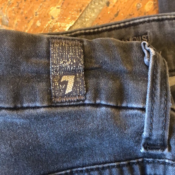 7 for all mankind SLIM ILLUSION LUXE HIGH WAIST SKINNY IN BLACK - Picture 6 of 12